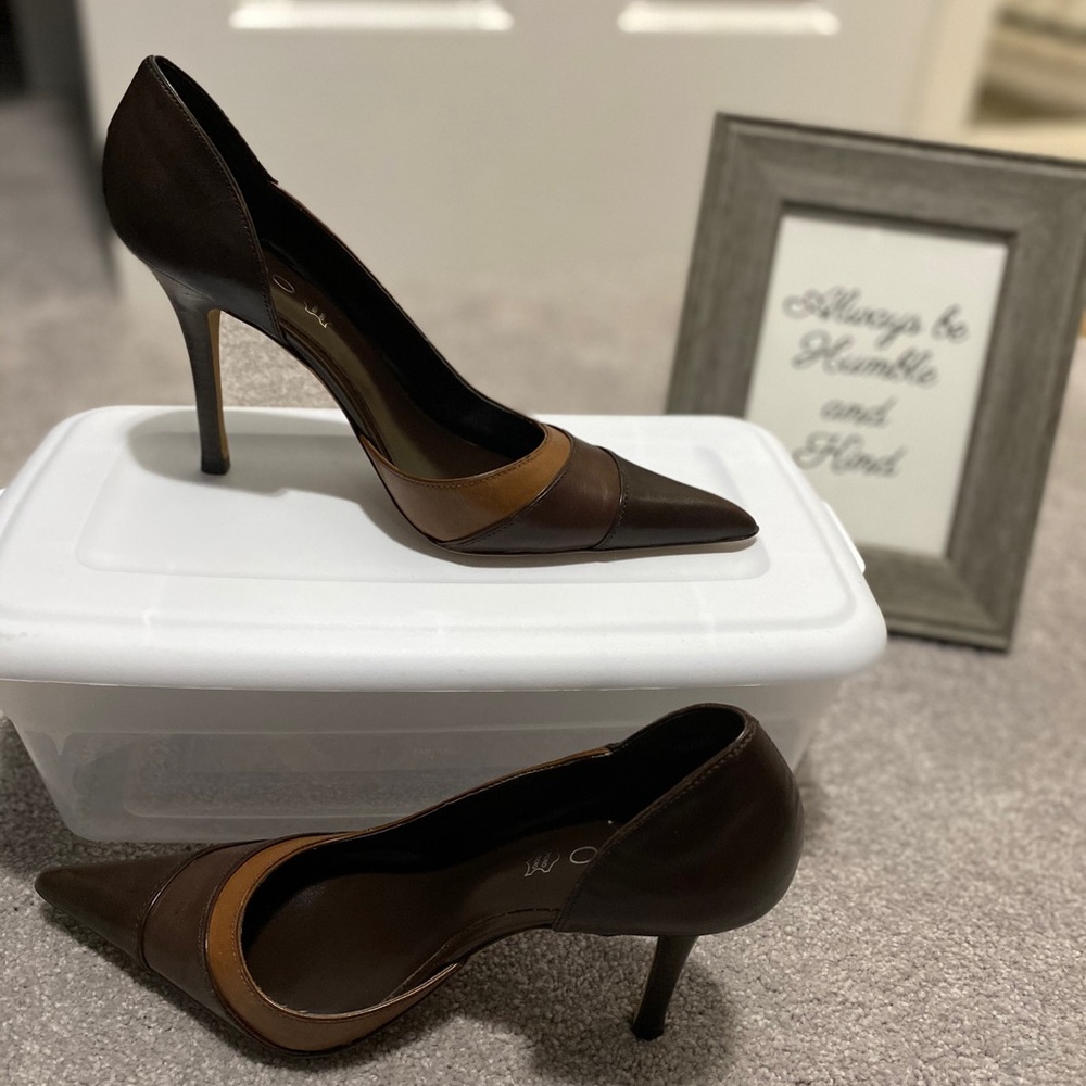 Two-toned Brown Heels Aldo
